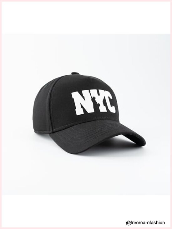 Patriotic Statue of Liberty Baseball Cap 5 Panel Cotton Adjustable Adult